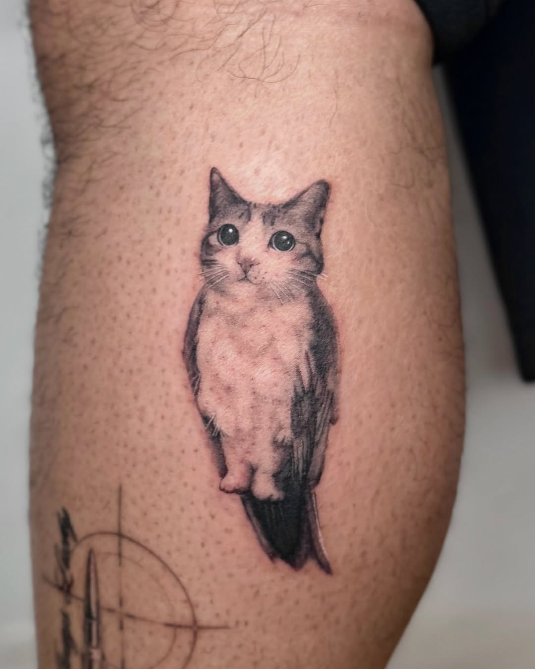 Tattoo by @eblu.ink — realism, black_and_grey