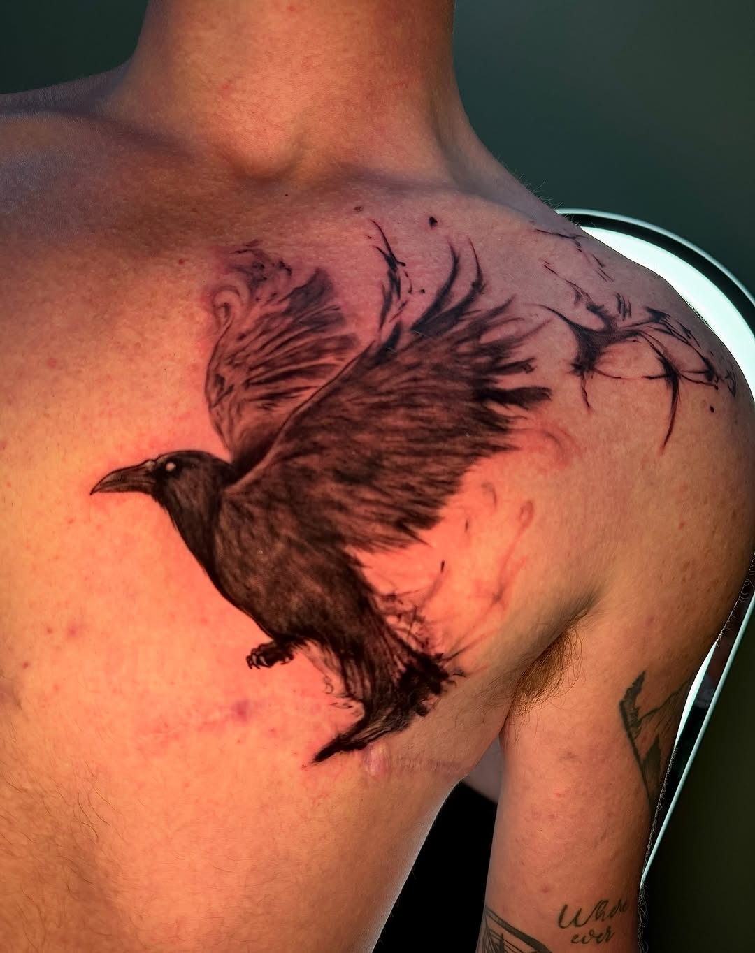 Tattoo by @crose.o1 — blackwork, illustrative