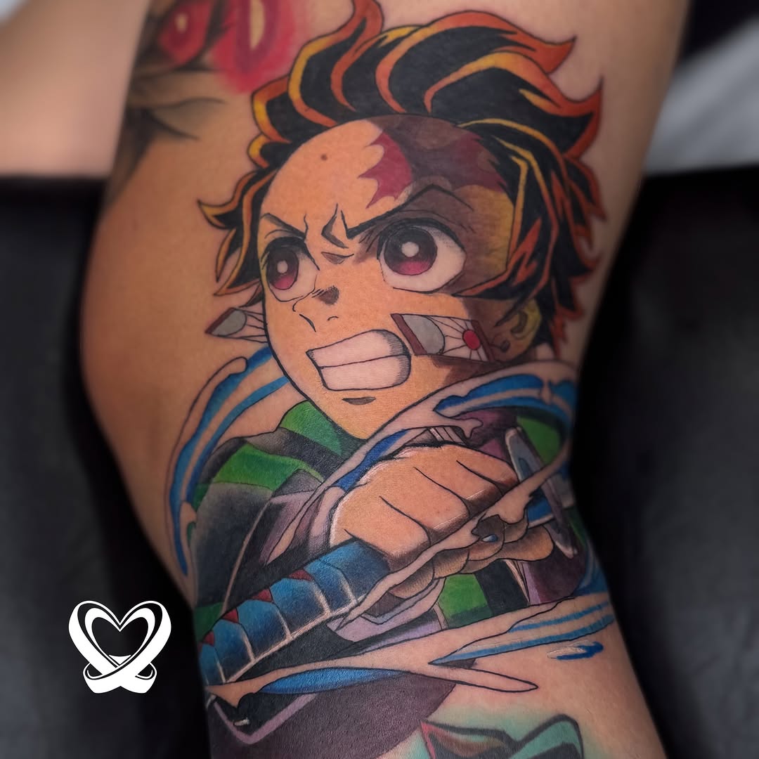 Tattoo by @deussayink — anime