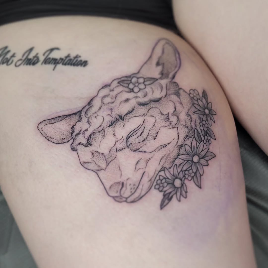 Tattoo by @melancholy.moth.tattoo — fine_line, dotwork