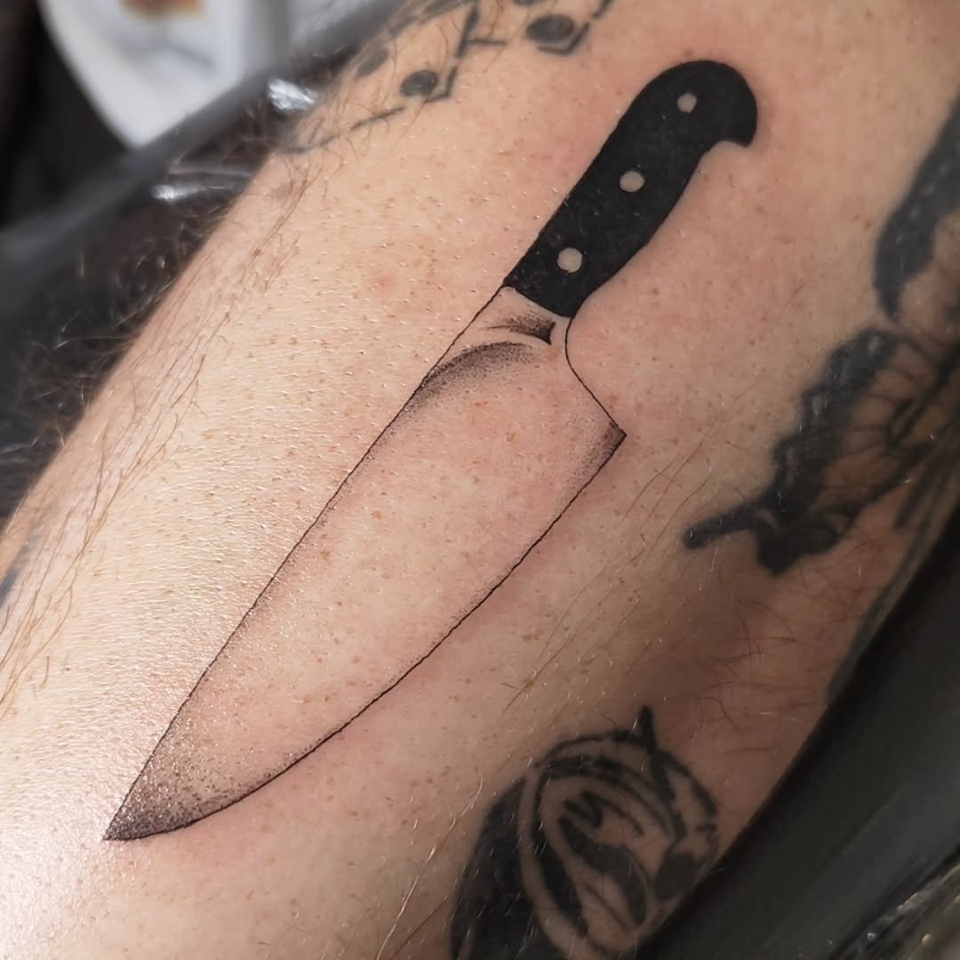 Tattoo by @m3ga.p1xlz — black_and_grey, dotwork