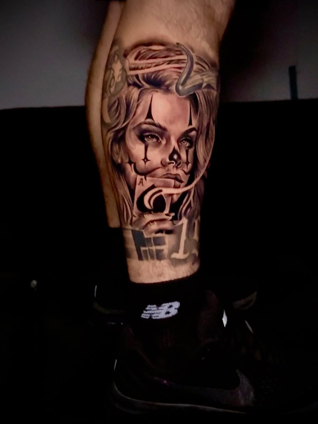 Tattoo by @aztec_tatt — black_and_grey, realism