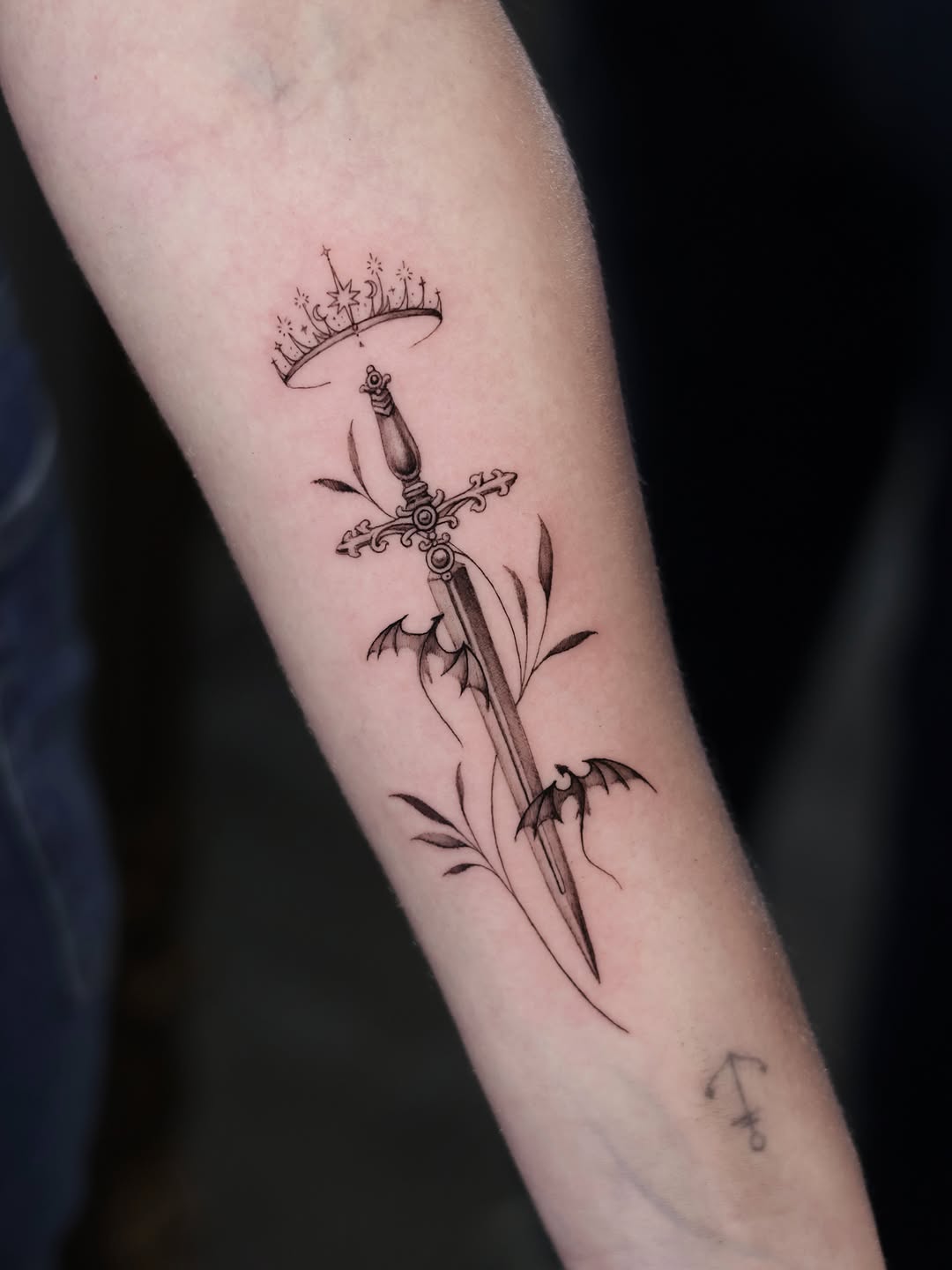 Tattoo by @jxrtattoos — fine_line, black_and_grey