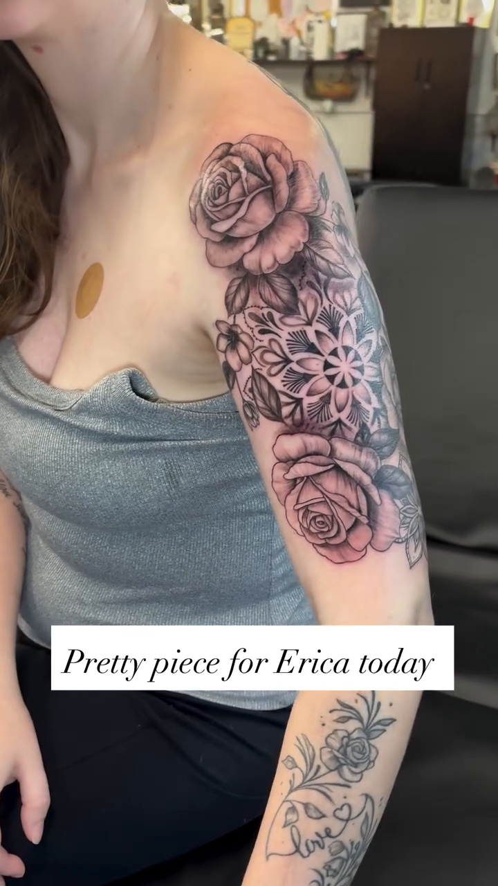 Tattoo by @caitlin.curtis.tattoos — black_and_grey, illustrative