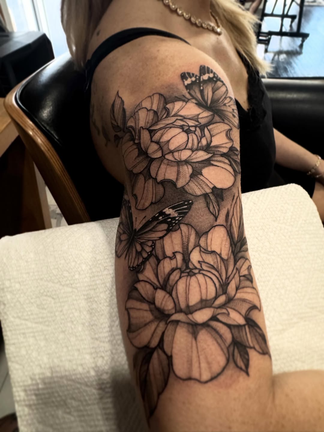 Tattoo by @tats_earnhardt — black_and_grey, realism