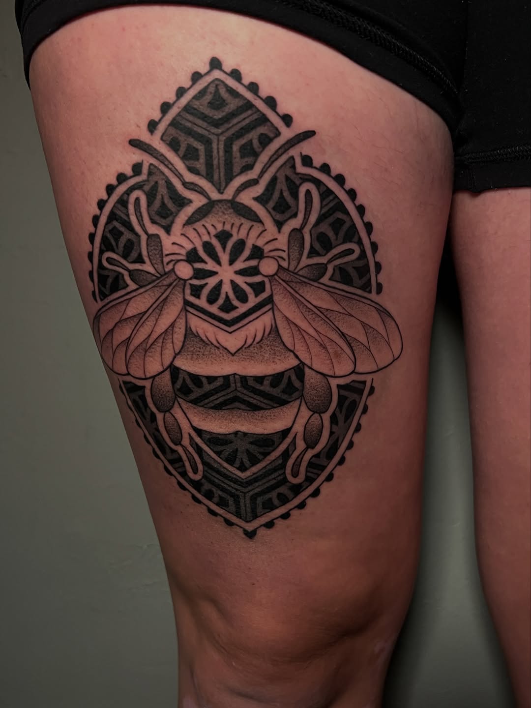 Tattoo by @maya.wild.art โ geometric, dotwork