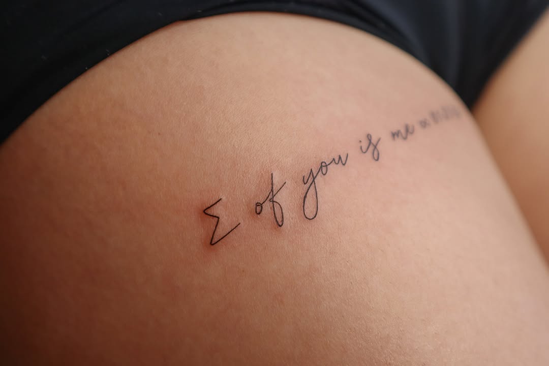 Tattoo by @lunar.tattoo.nyc β lettering_script, fine_line