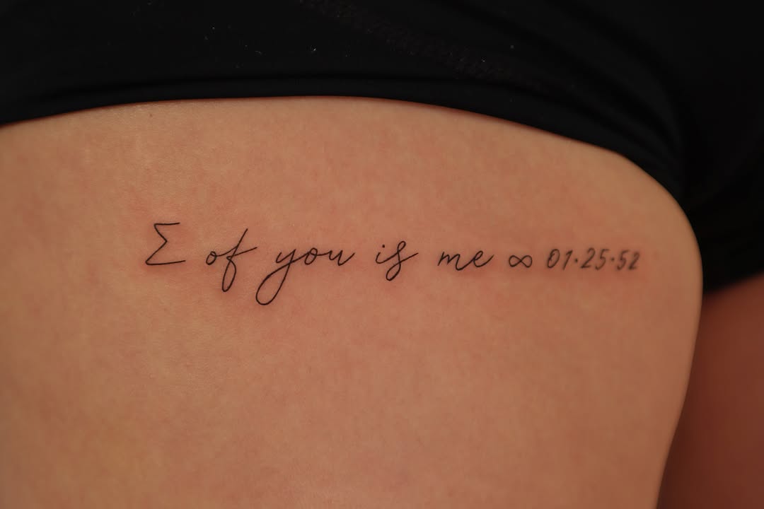 Tattoo by @lunar.tattoo.nyc β lettering_script, fine_line