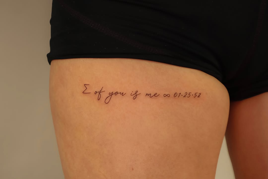 Tattoo by @lunar.tattoo.nyc β lettering_script, fine_line