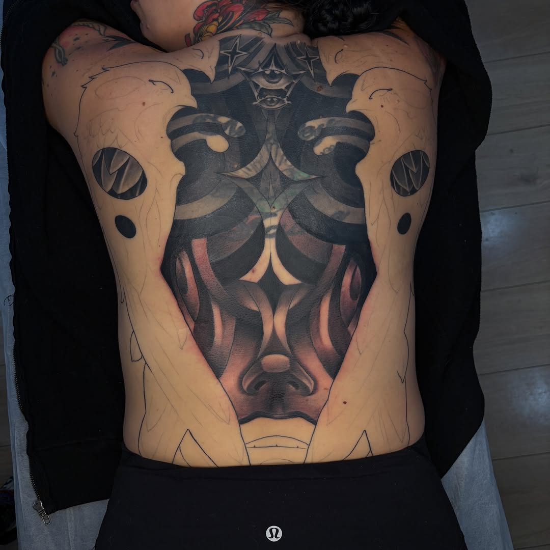 Tattoo work at Big Sky Tattoo Expo 2026