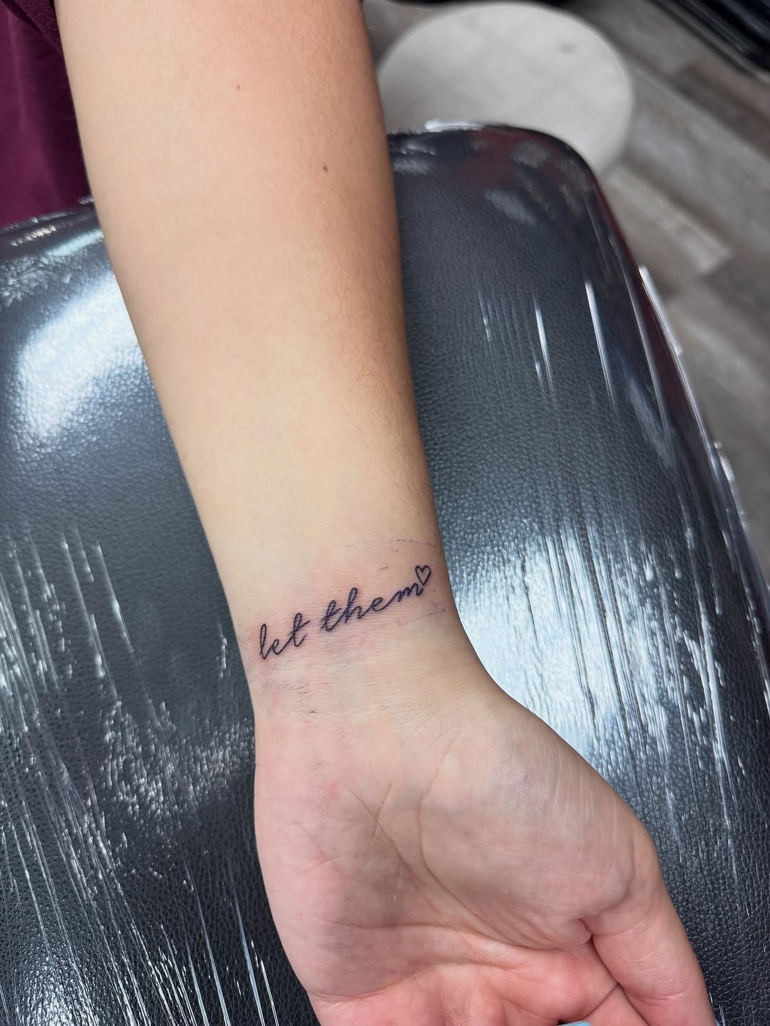 Tattoo by @rylandtattoos — lettering_script, fine_line