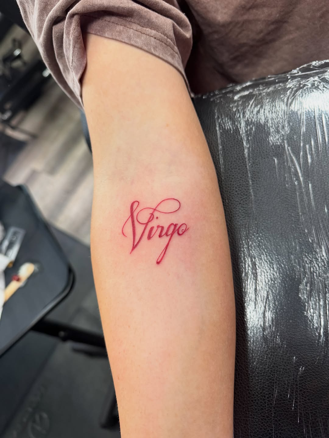 Tattoo by @rylandtattoos — lettering_script, fine_line