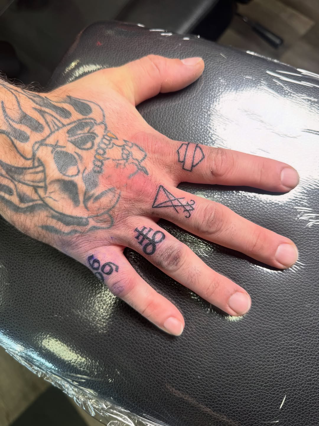 Tattoo by @rylandtattoos — blackwork