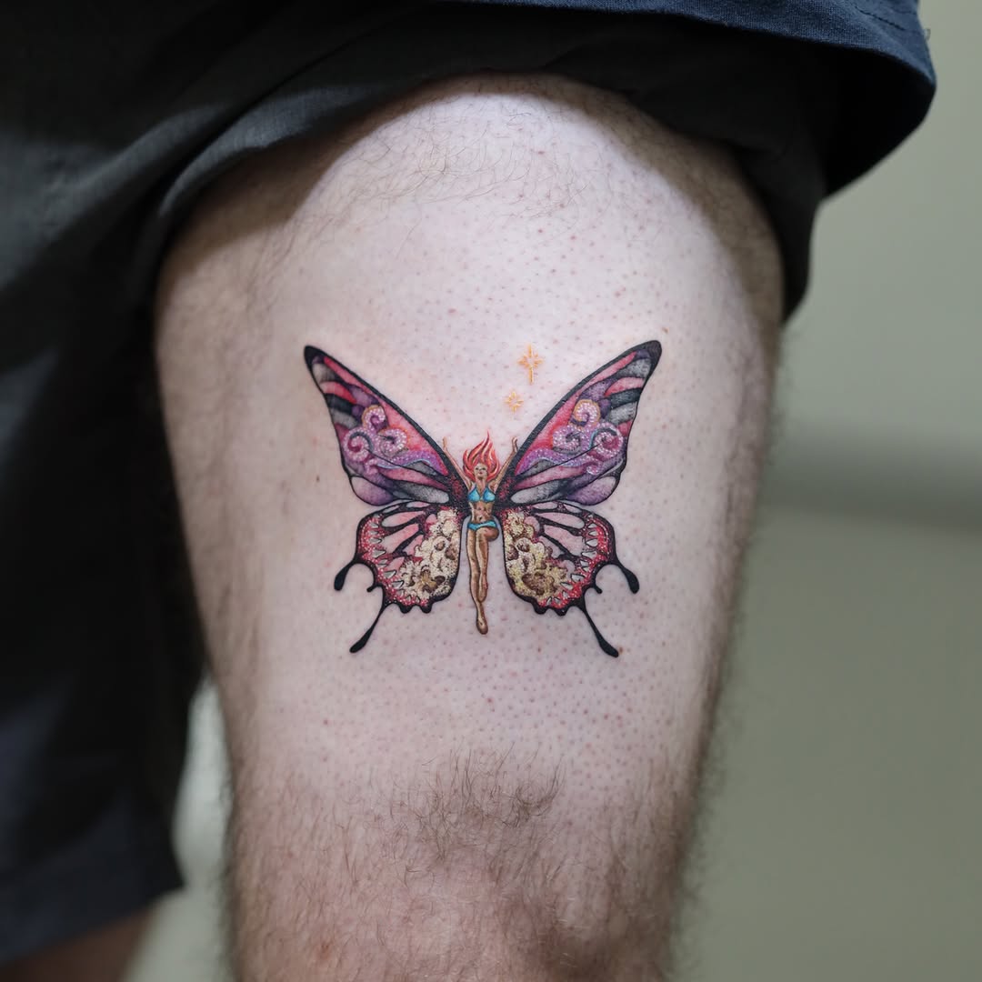 Tattoo by @litebritetattoo — illustrative, new_school