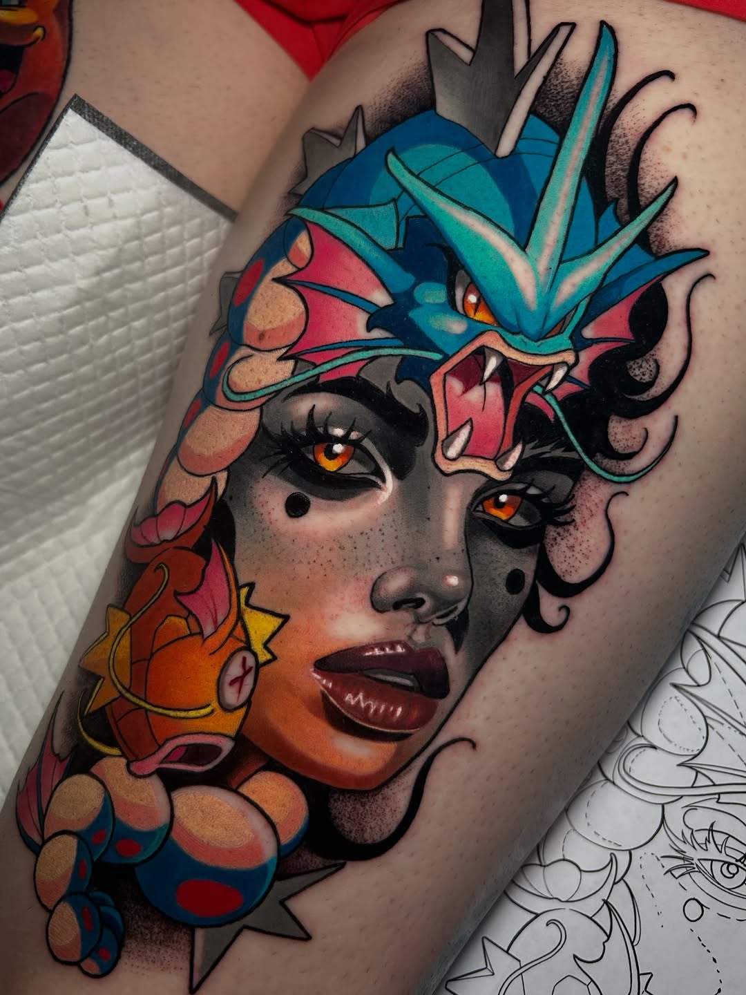 Tattoo by @teamrockettattoo — new_school, realism