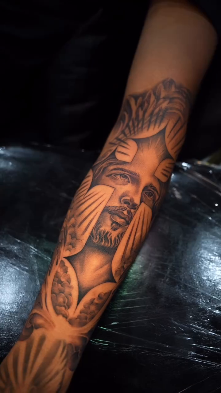 Tattoo by @blazingtatts โ black_and_grey, realism