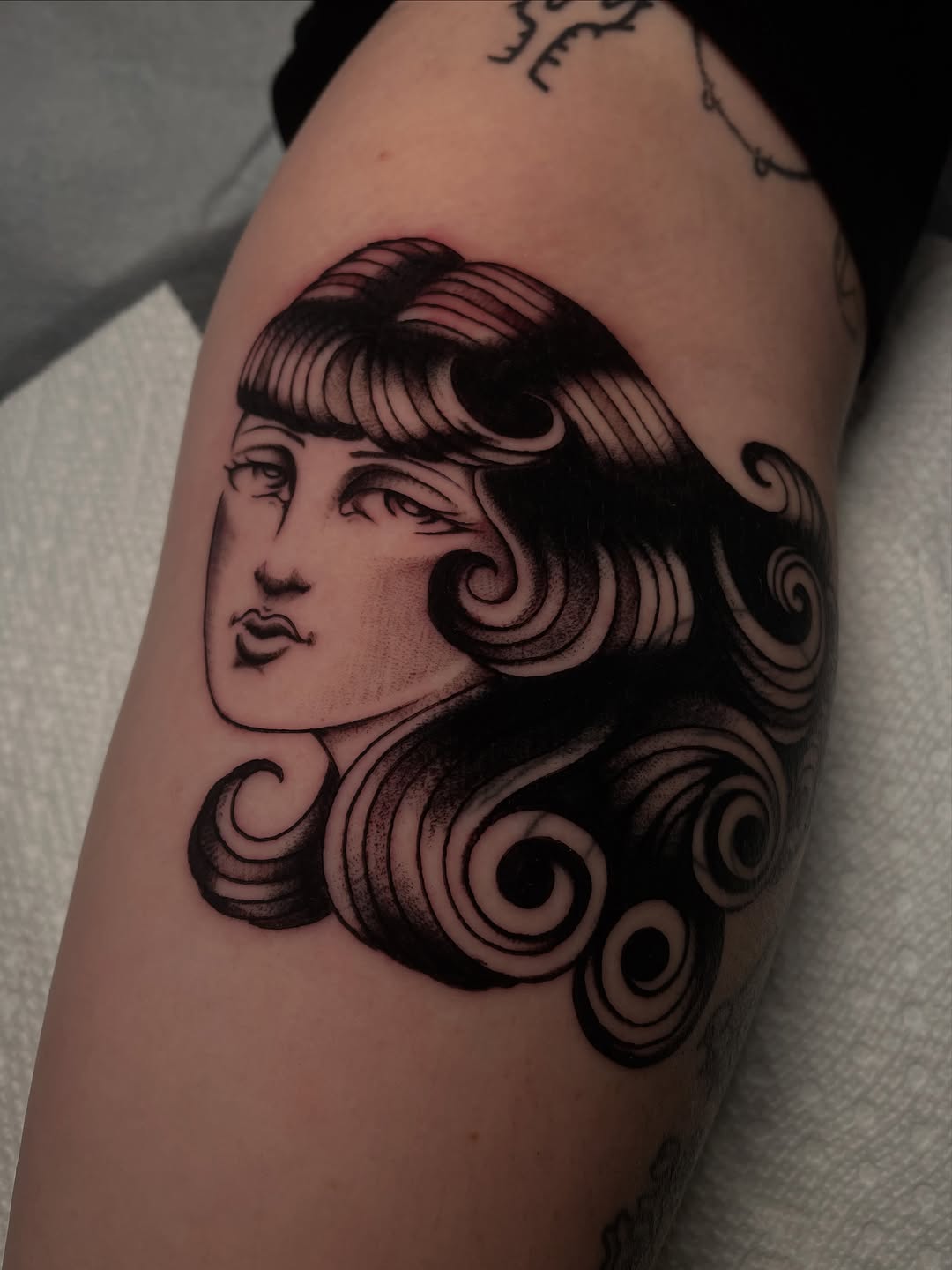 Tattoo by @miramtattoo — black_and_grey, chicano