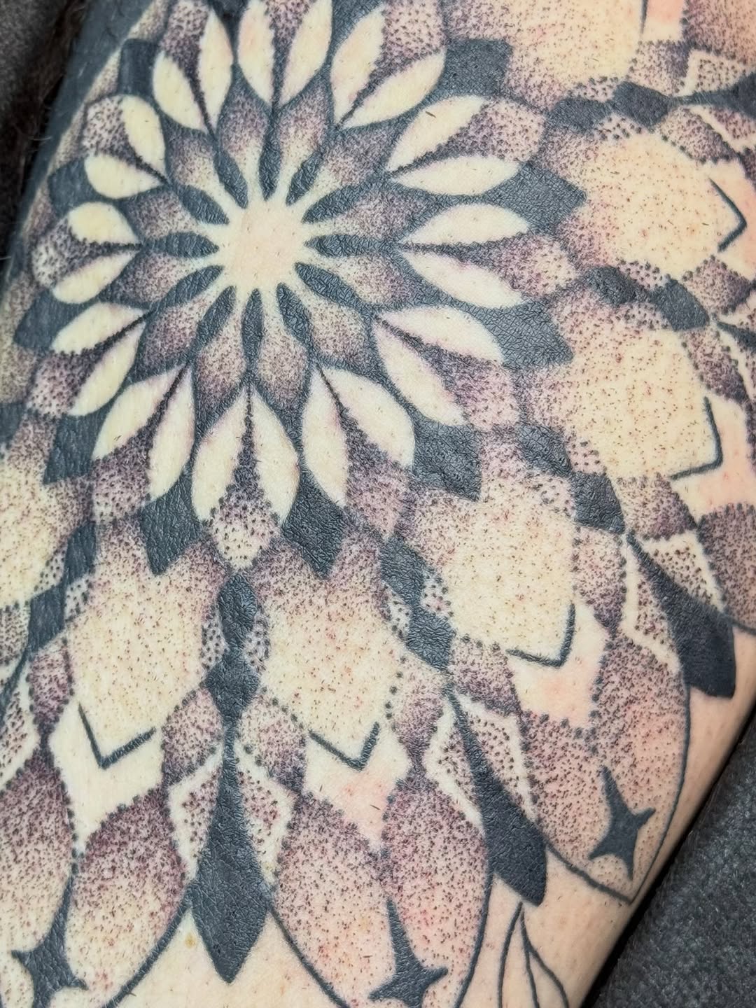 Tattoo by @bodyartbyali β geometric, dotwork