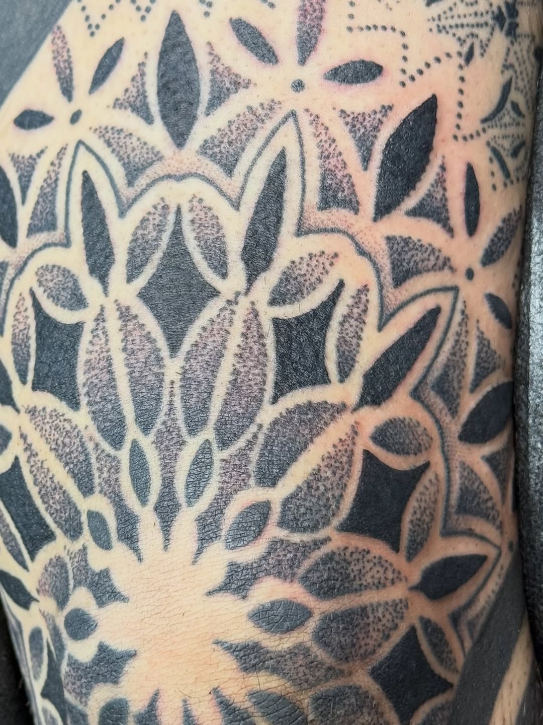 Tattoo by @bodyartbyali β geometric, dotwork