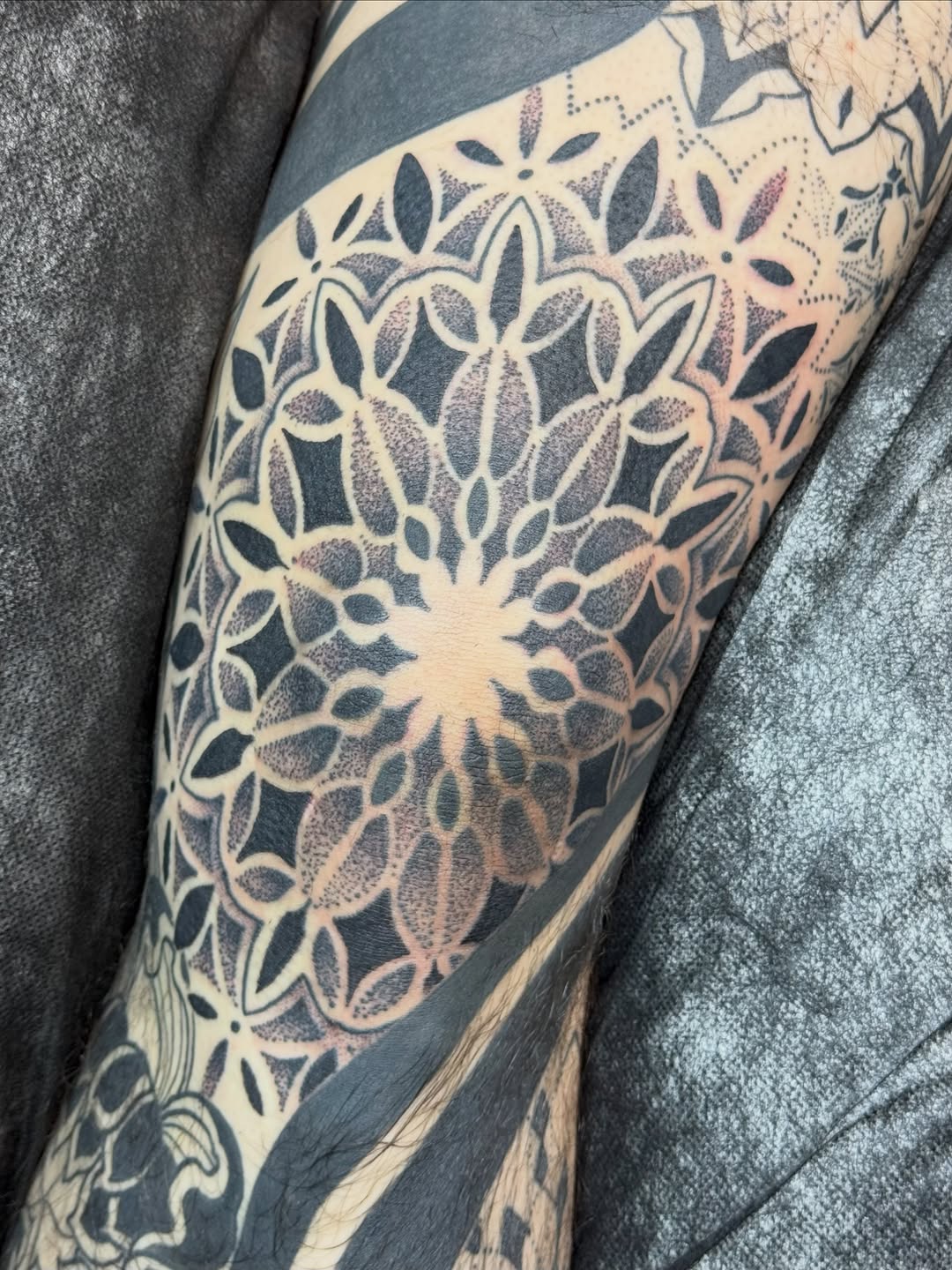 Tattoo by @bodyartbyali β geometric, dotwork