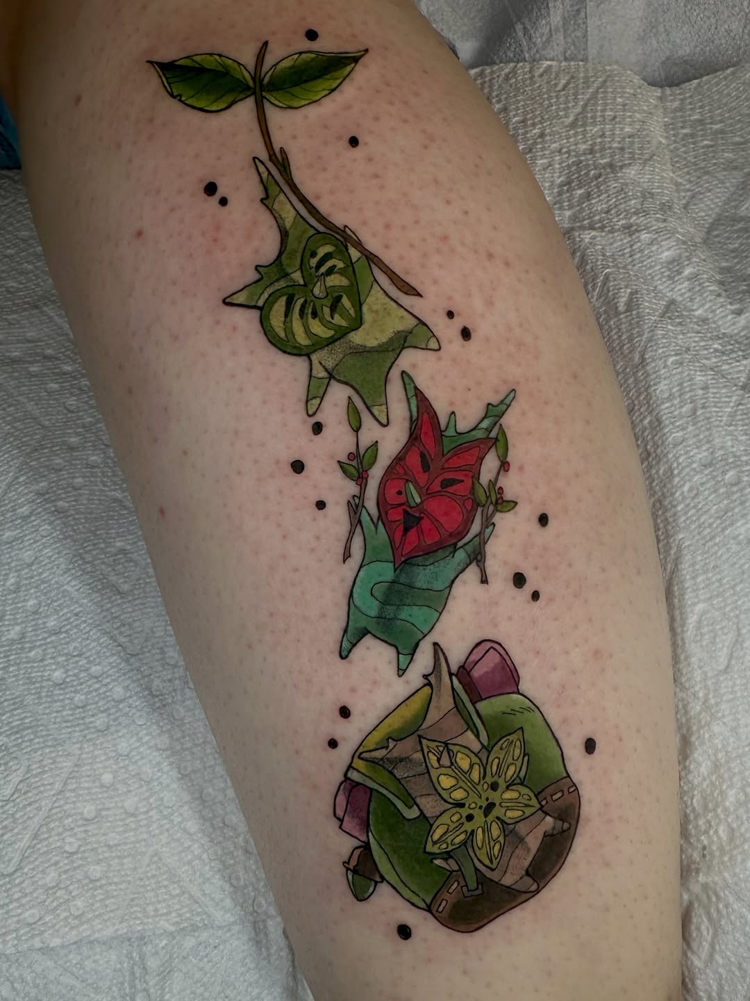 Tattoo by @raerae.tattoos โ new_school, anime