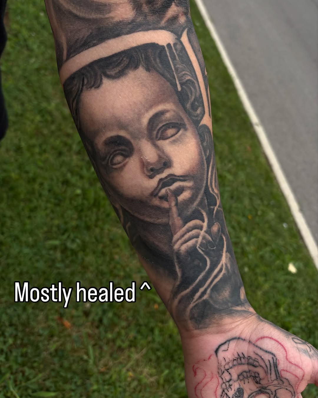 Tattoo by @trustydizon — realism, black_and_grey
