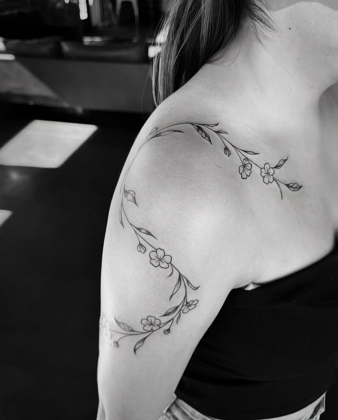 Tattoo by @jewels_inks โ fine_line