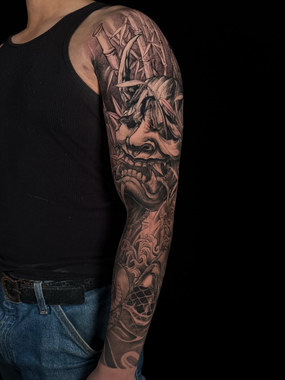 Tattoo by @vincelau.tattoos โ japanese_irezumi, black_and_grey