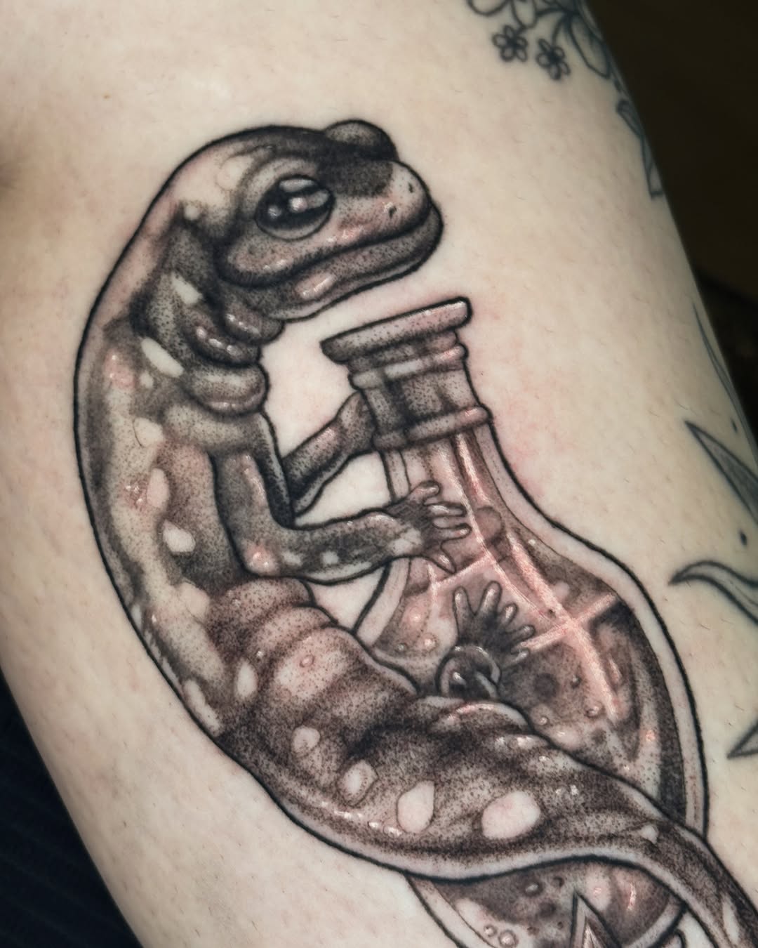 Tattoo by @artofautumnnn — black_and_grey