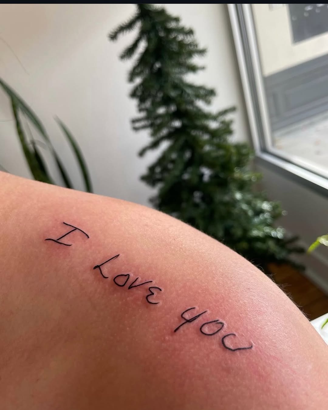 Tattoo by @tehyamaxwell — lettering_script, fine_line
