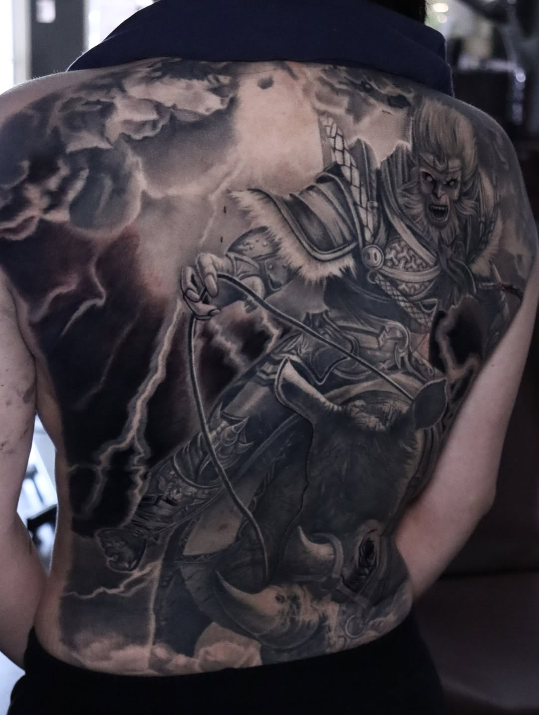 Tattoo by @crisp_ink โ realism, black_and_grey