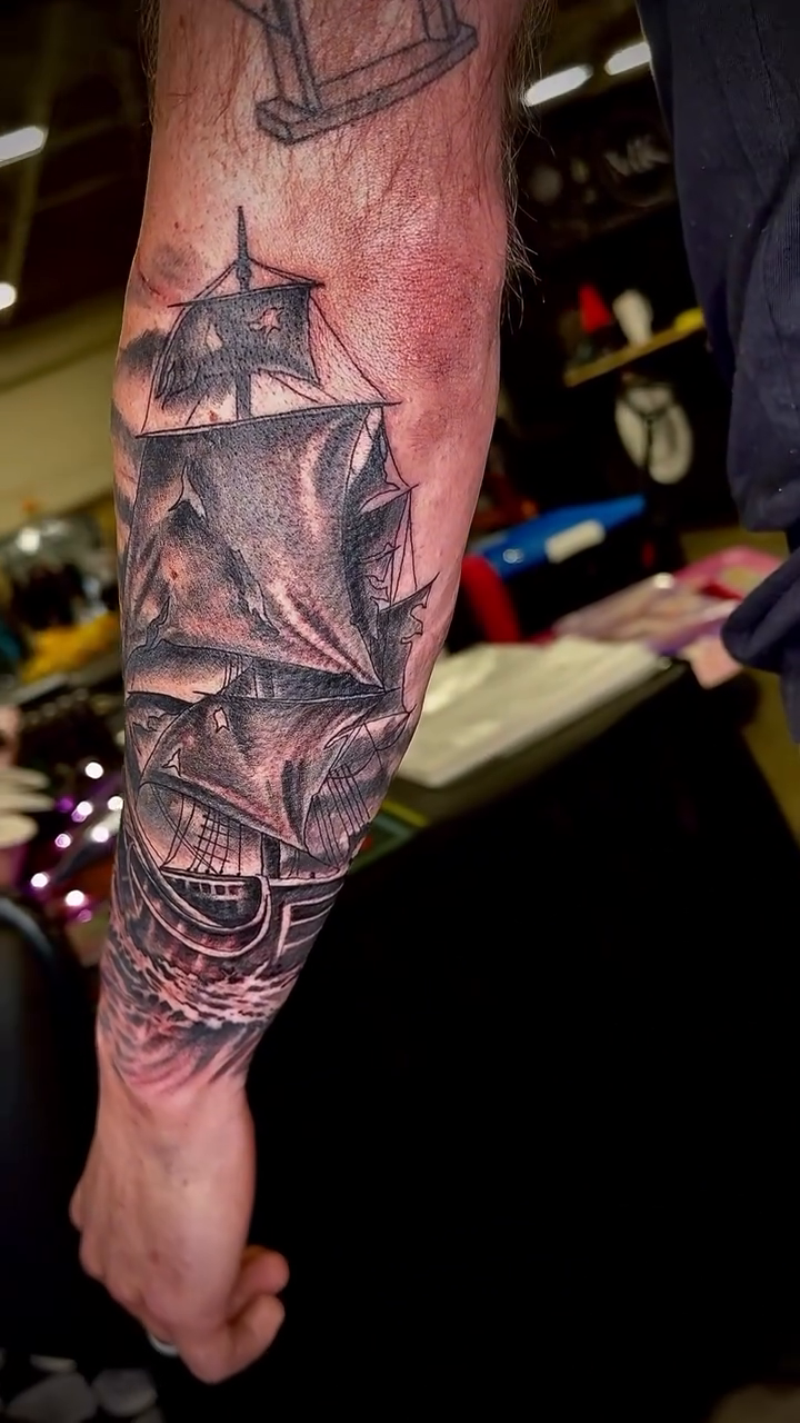 Tattoo by @flashme_ink — black_and_grey, realism
