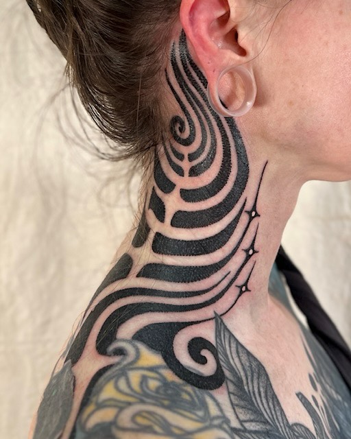 Tattoo by @katnoirink โ blackwork, ornamental