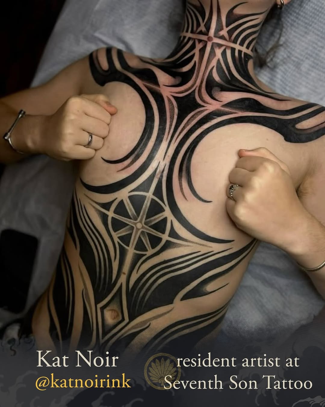 Tattoo by @katnoirink โ blackwork, geometric