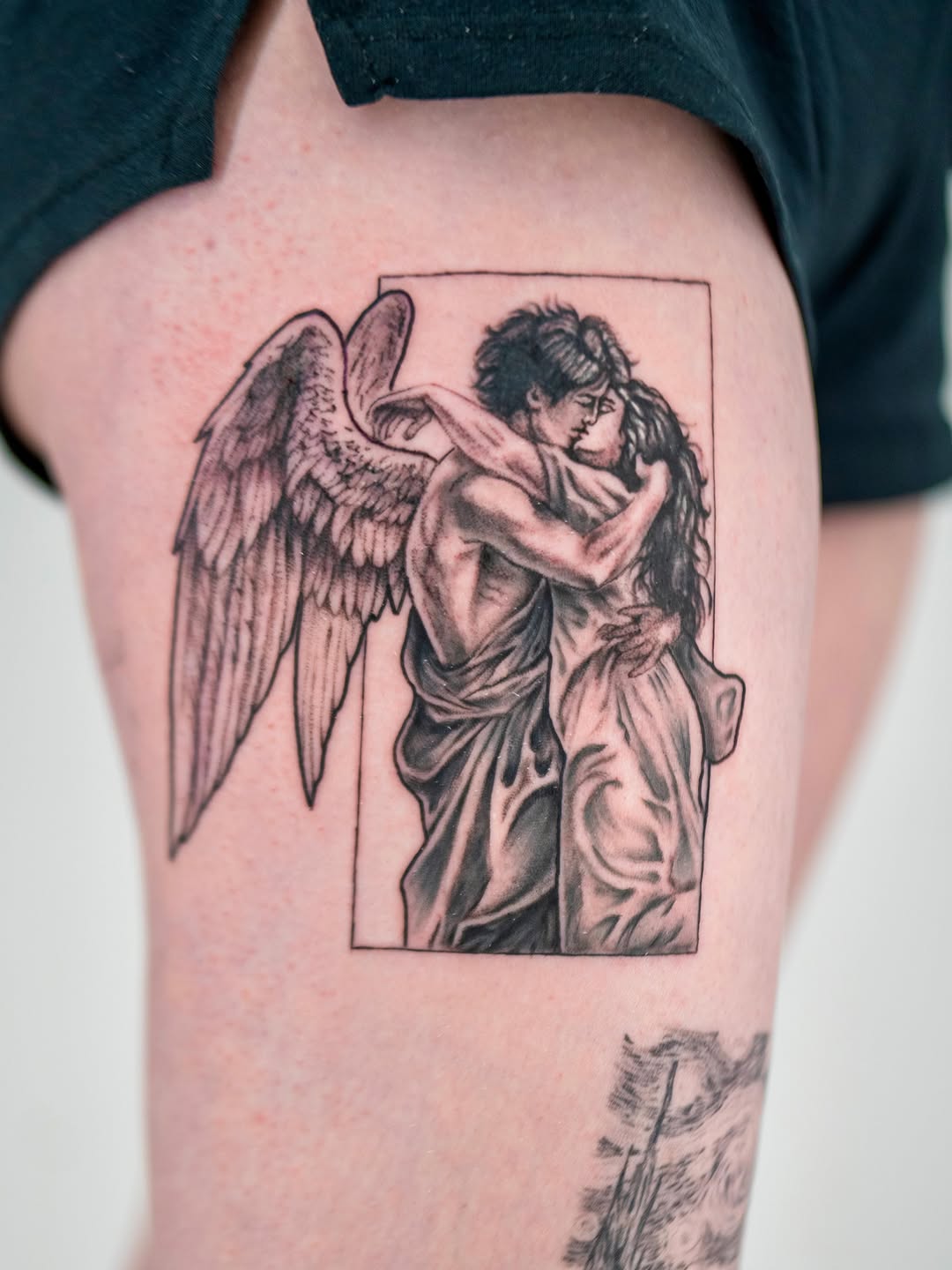 Tattoo by @skylito_creations — realism, black_and_grey