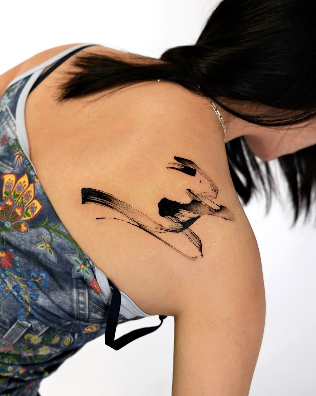 Tattoo by @mukyeon_tattoo — blackwork, abstract