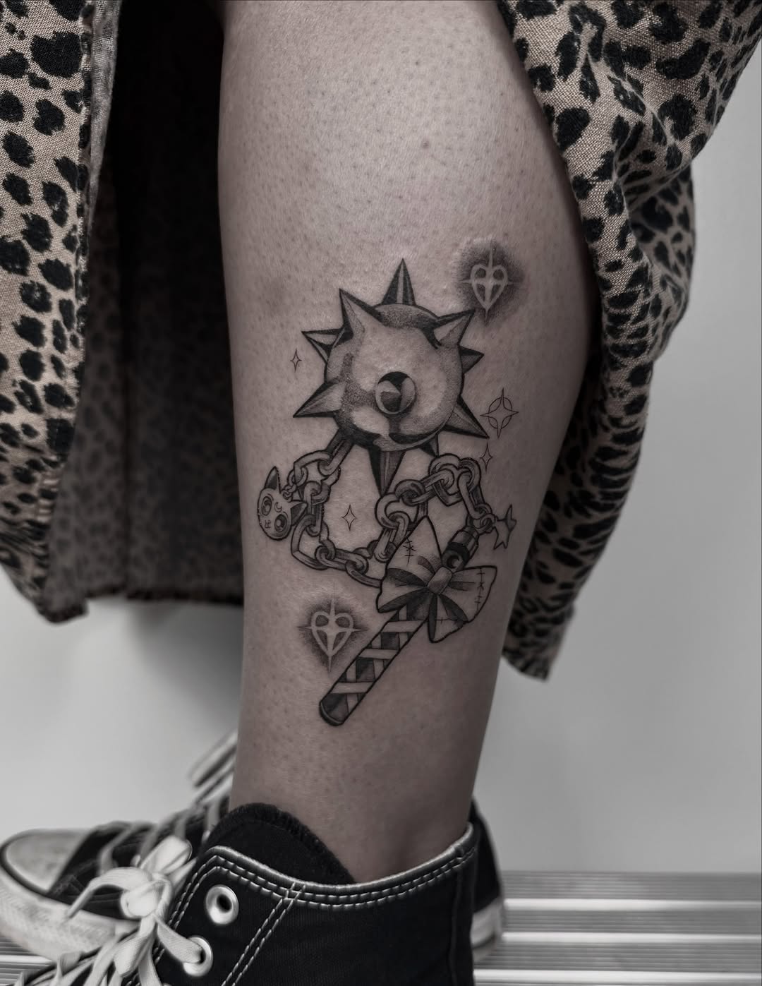 Tattoo by @hellishxtattoos β chicano, black_and_grey