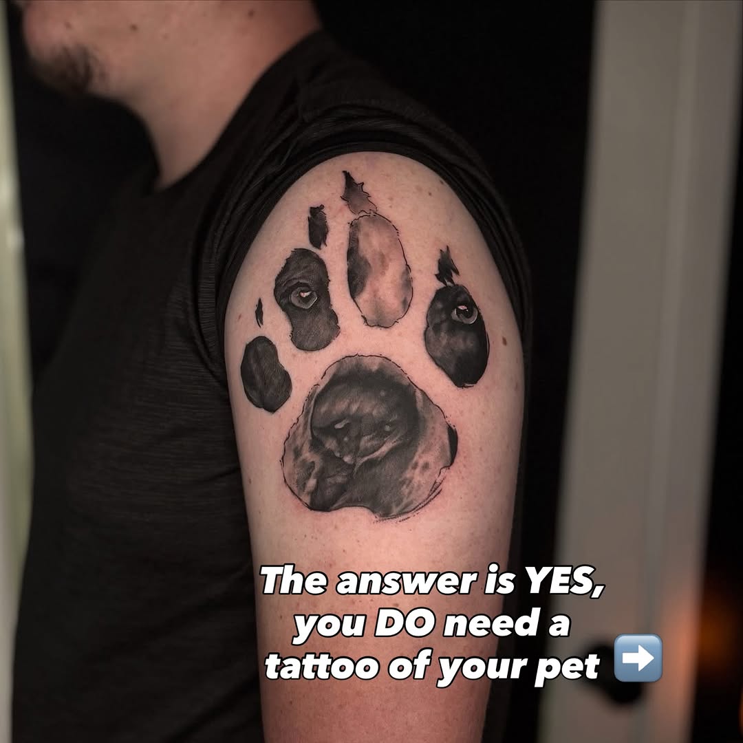 Tattoo by @gina.nvink — realism, black_and_grey