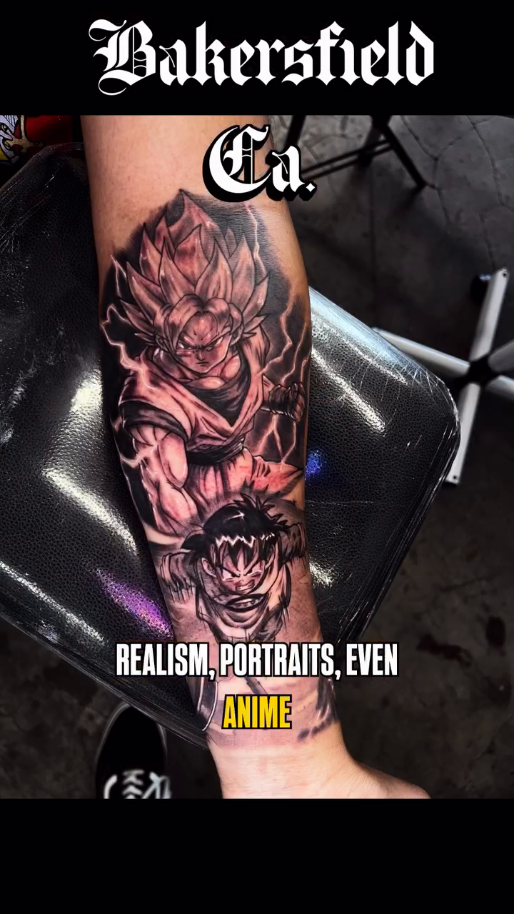 Tattoo by @monstroink — realism, anime