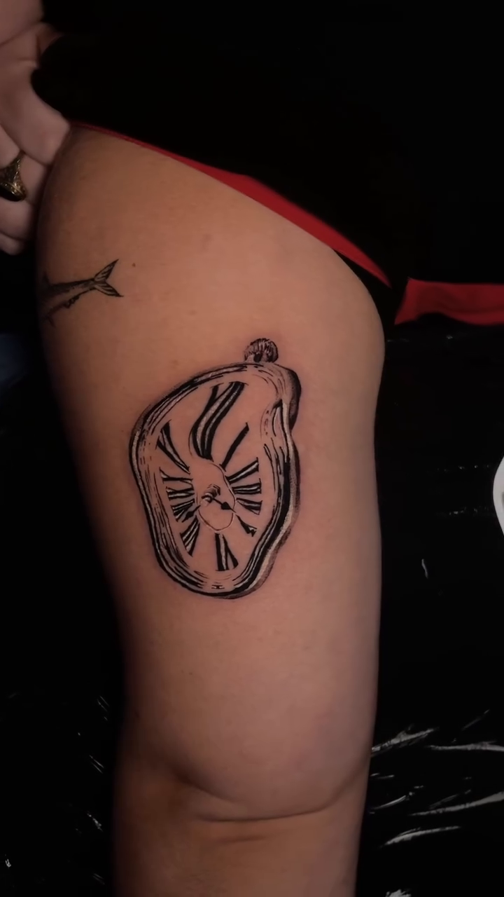 Tattoo by @casketdoodles — illustrative, surrealism