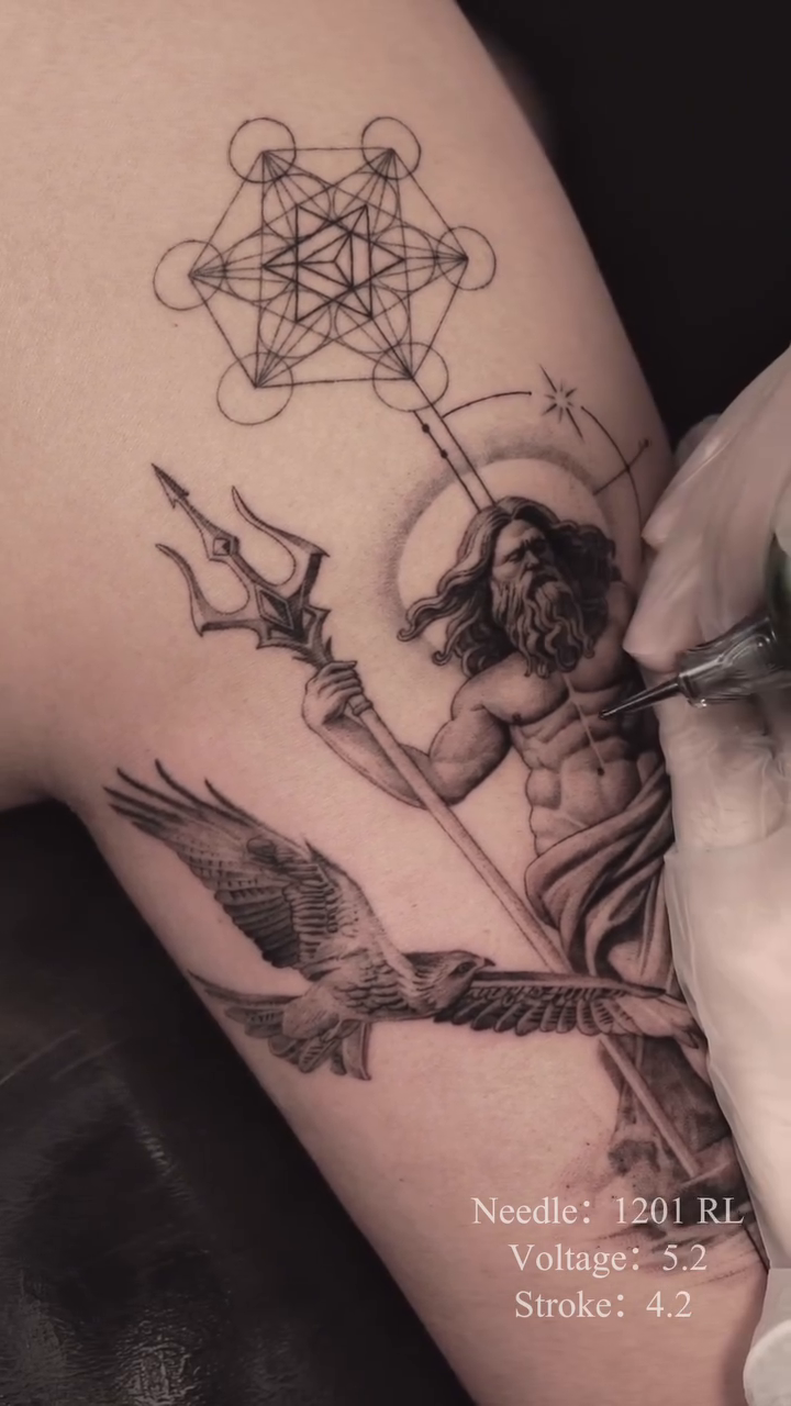Tattoo by @2hou_tattooist — realism, black_and_grey