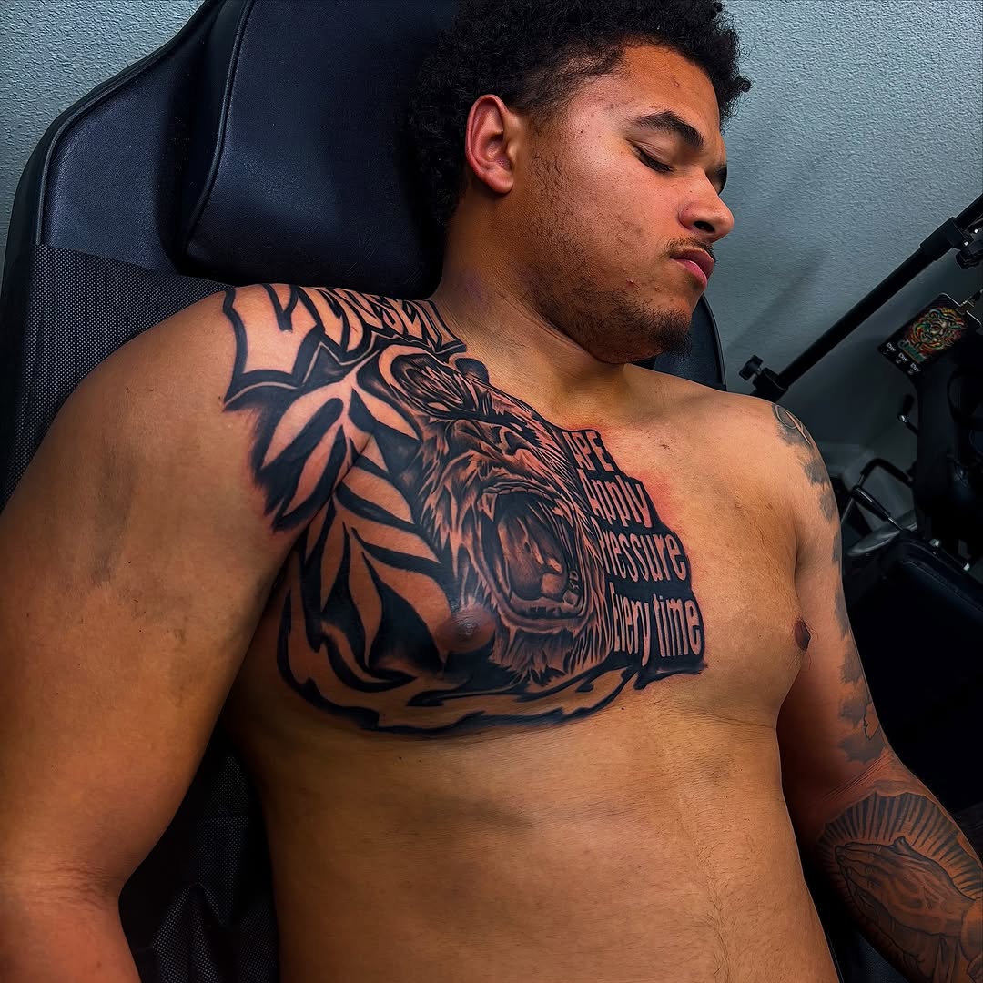 Tattoo by @officialdwaynedurham_ink — black_and_grey