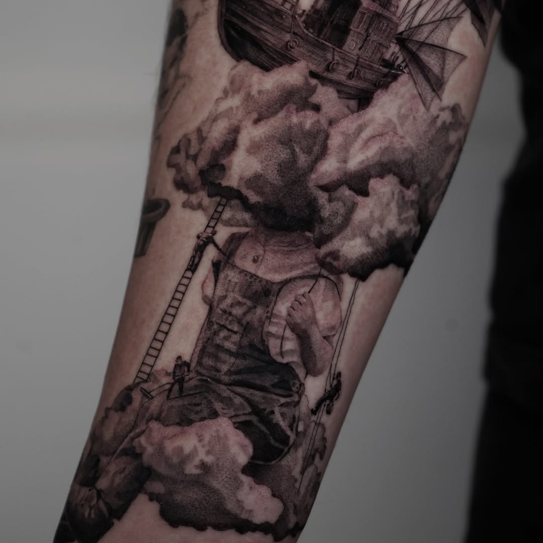 Tattoo by @inkidu_drew — realism, dark_realism