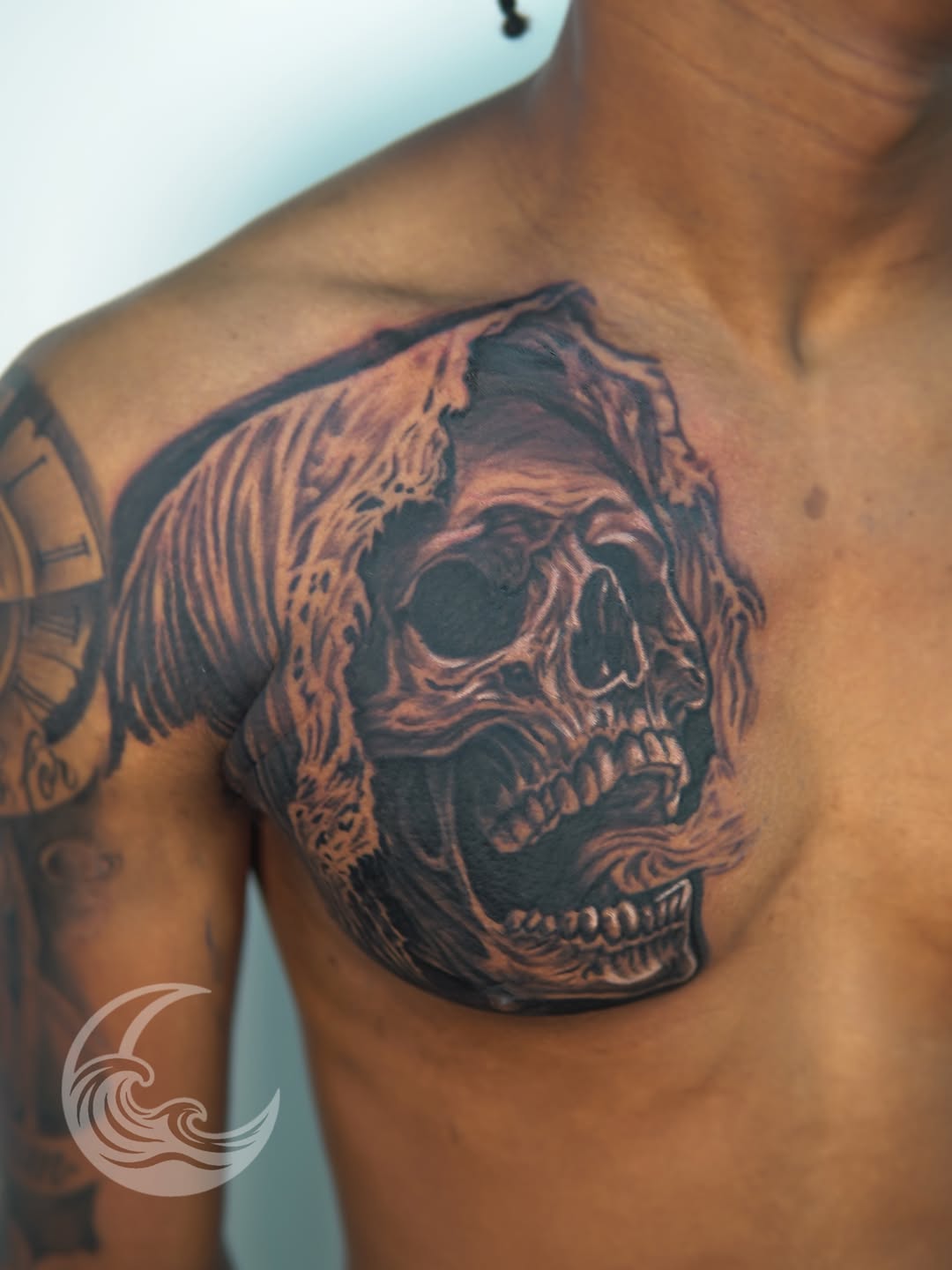 Tattoo by @custard1992tattoos — realism, dark_realism