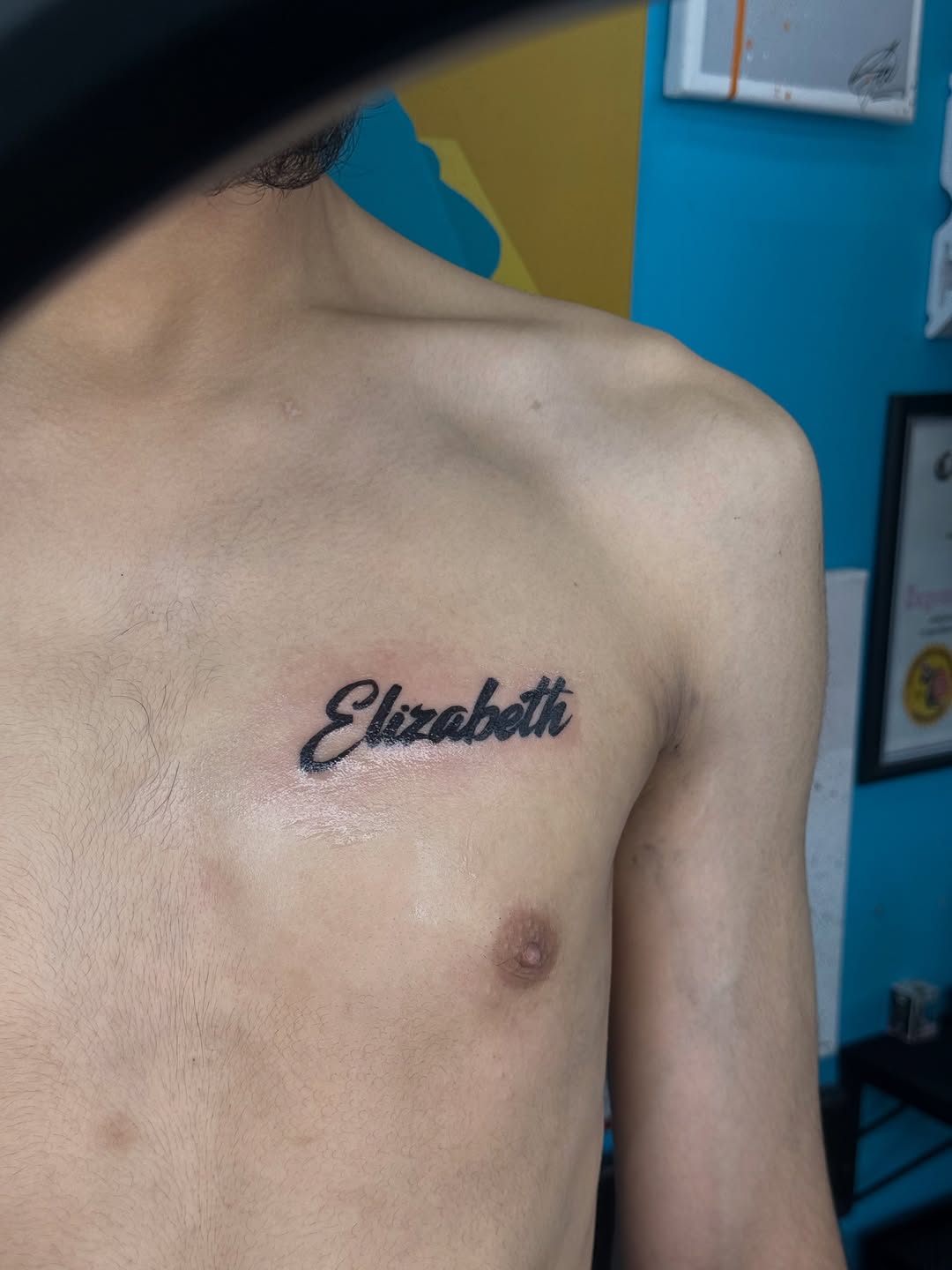 Tattoo by @greave.tattoos — lettering_script, fine_line
