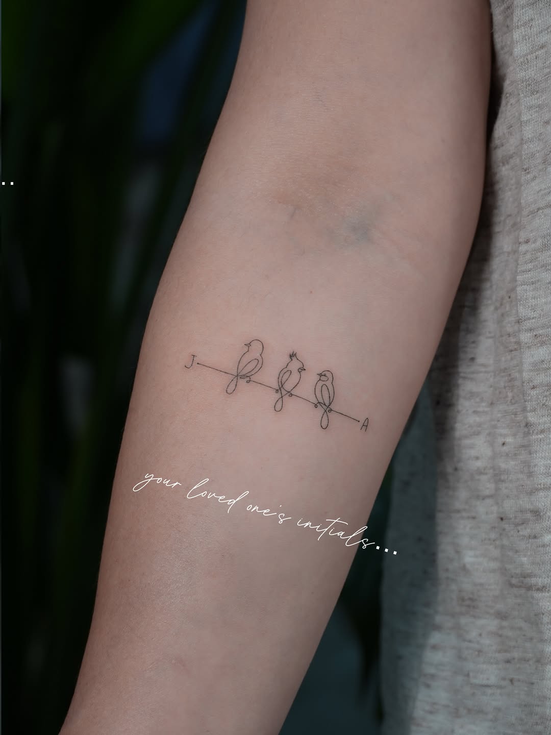 Tattoo by @tattooernyc โ fine_line, minimalist