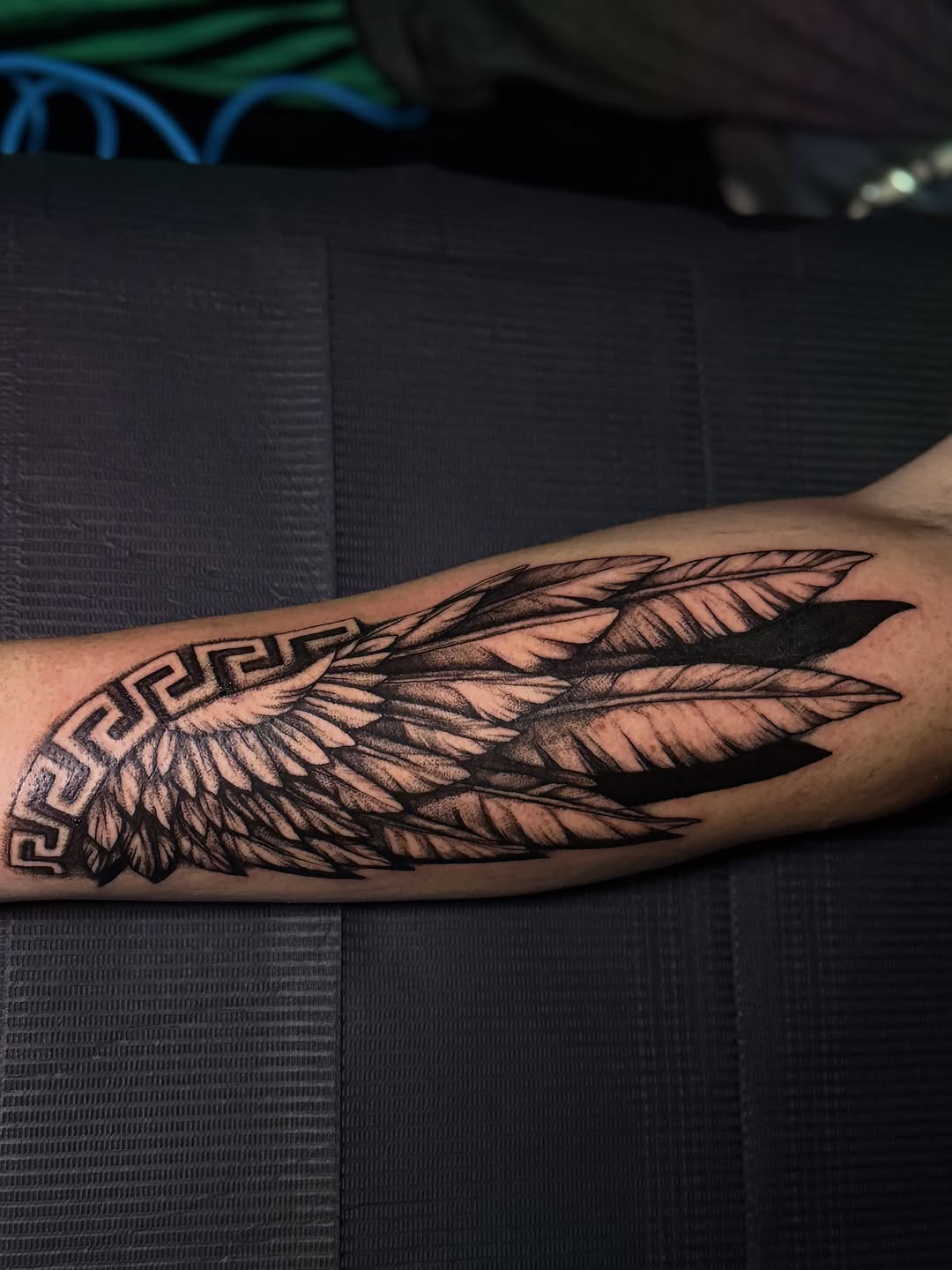 Tattoo by @virgill.tattoo — black_and_grey, geometric