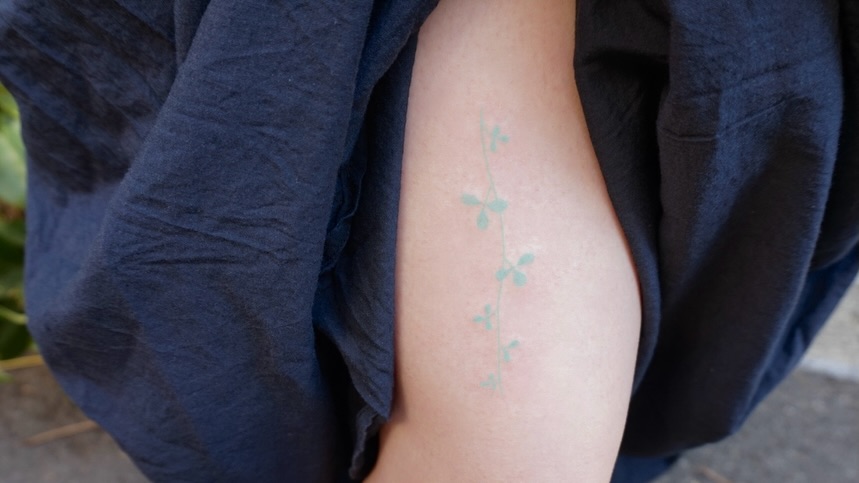 Tattoo by @grnplumr — minimalist, fine_line