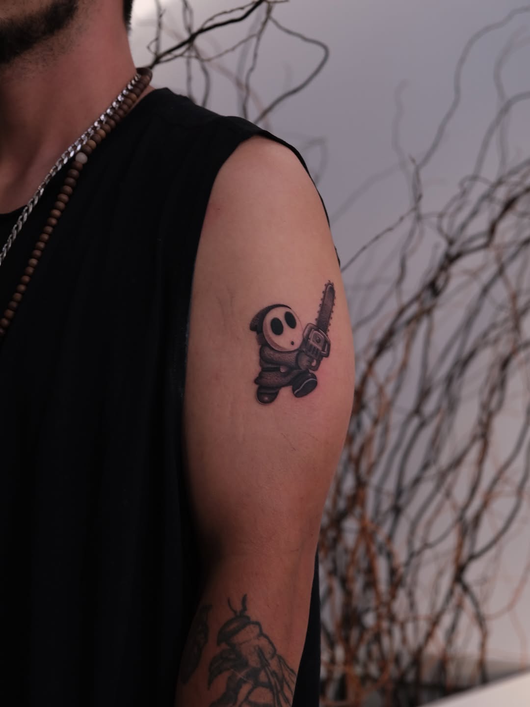 Tattoo by @skatarinski.tatts — illustrative, black_and_grey