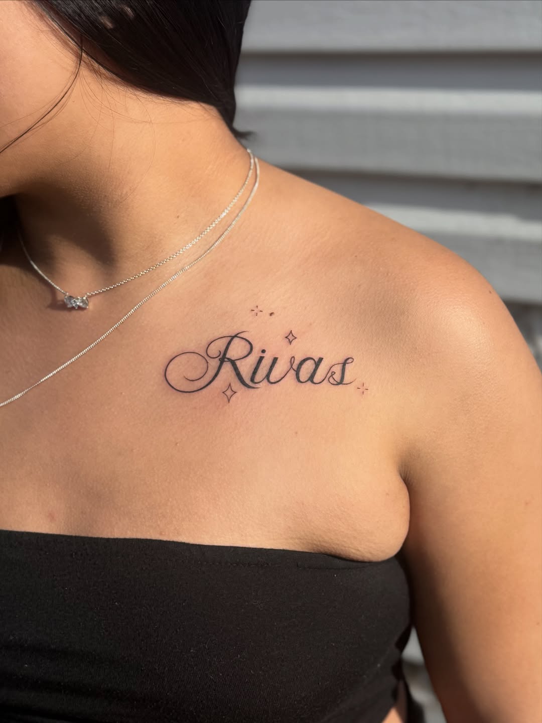 Tattoo by @monkeepi — lettering_script, fine_line